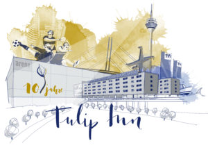 Tulip Inn Illustration Karte Einladung