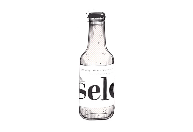 Illustration Flasche selo Soda