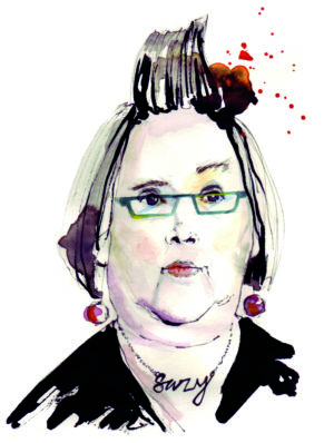 Portrait Illustration Suzy Menkes