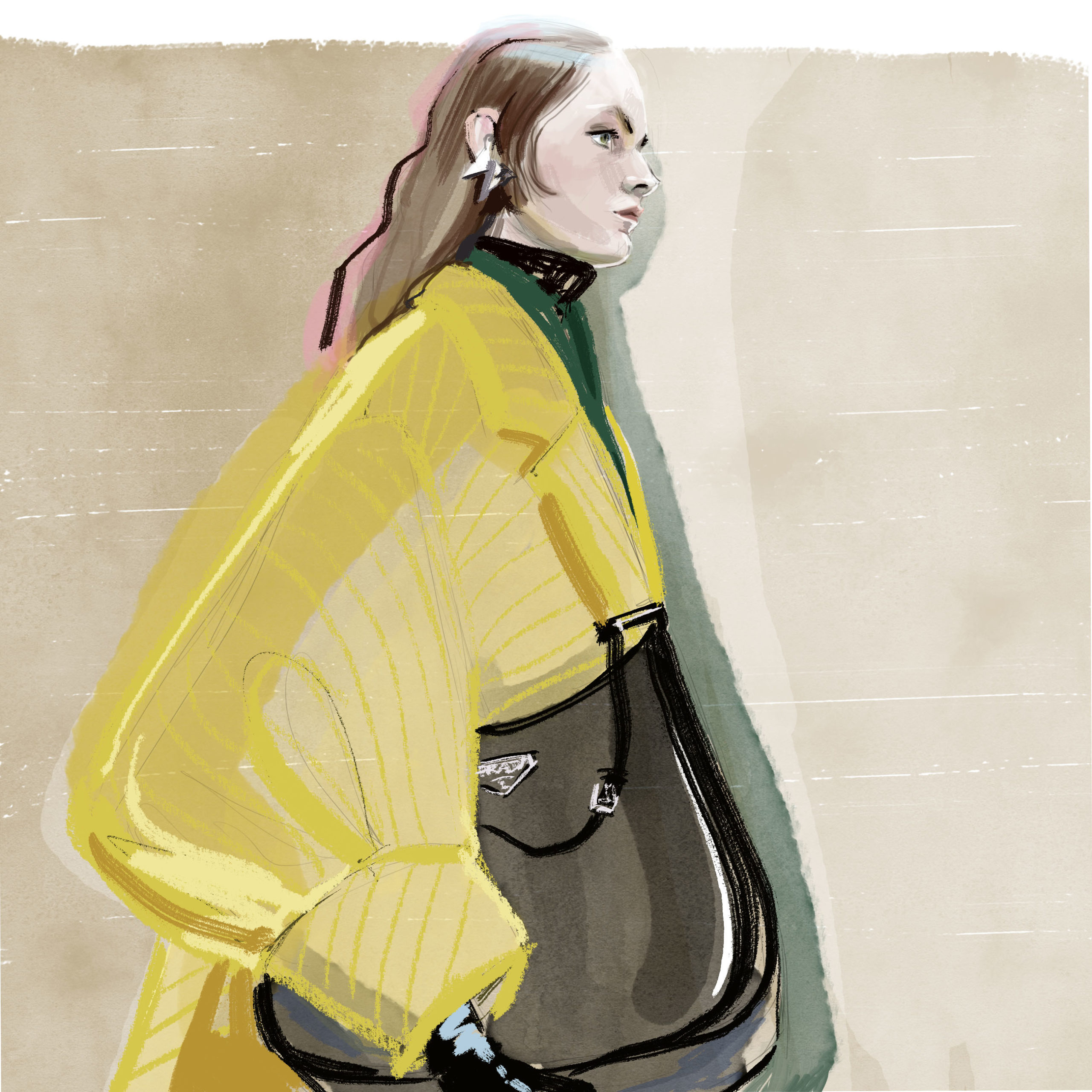 Fashion-Illustration Prada Fall Winter 2021