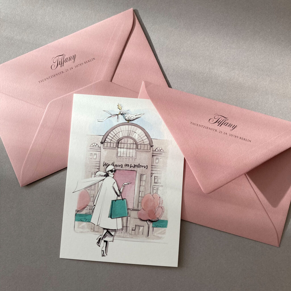 Papeterie Mit Karte und Umschlag für Tiffany & Co