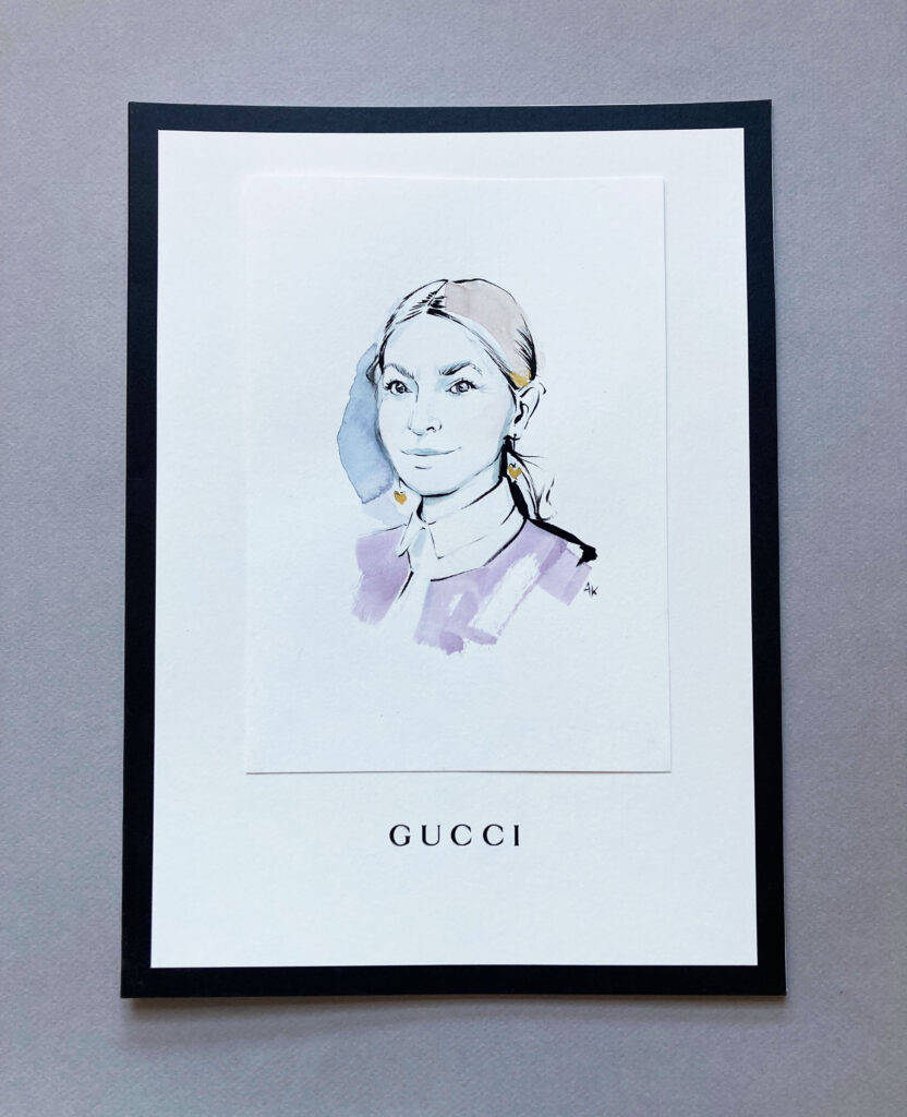 Portrait Sketch Gucci
