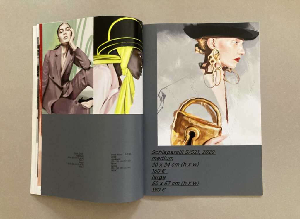Modeillustration Ausstellung Katalog