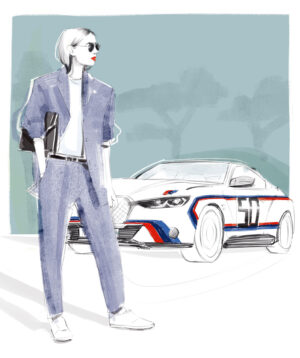 Live-Illustration für BMW