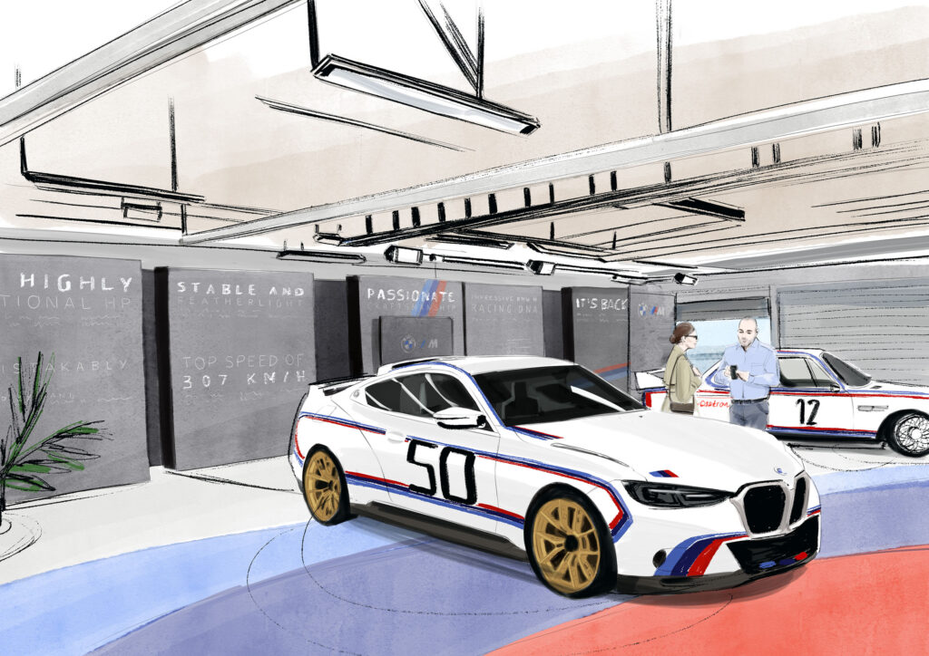BMW 3.0 CSL Illustration