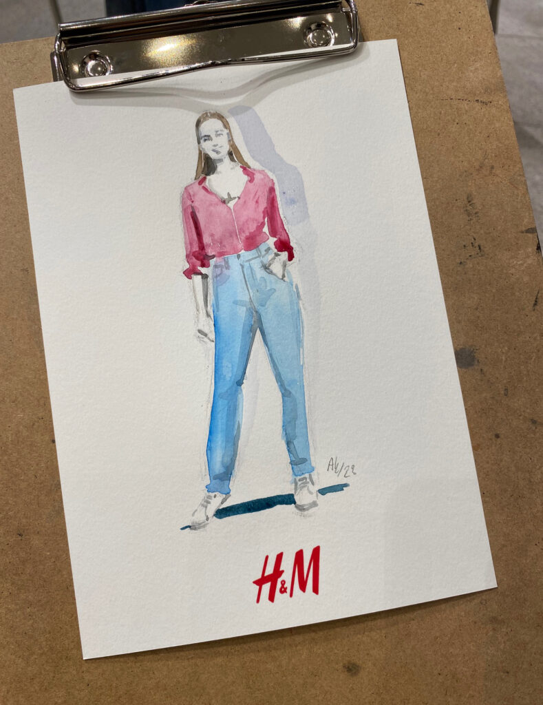 Live Sketch für H&M