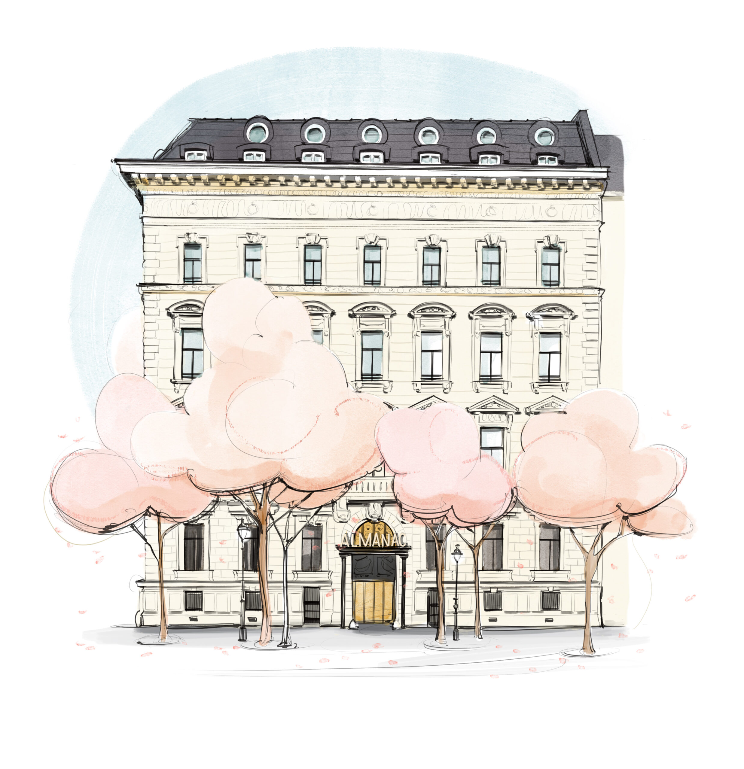 Almanac Vienna – Illustrations for the luxury boutique hotel