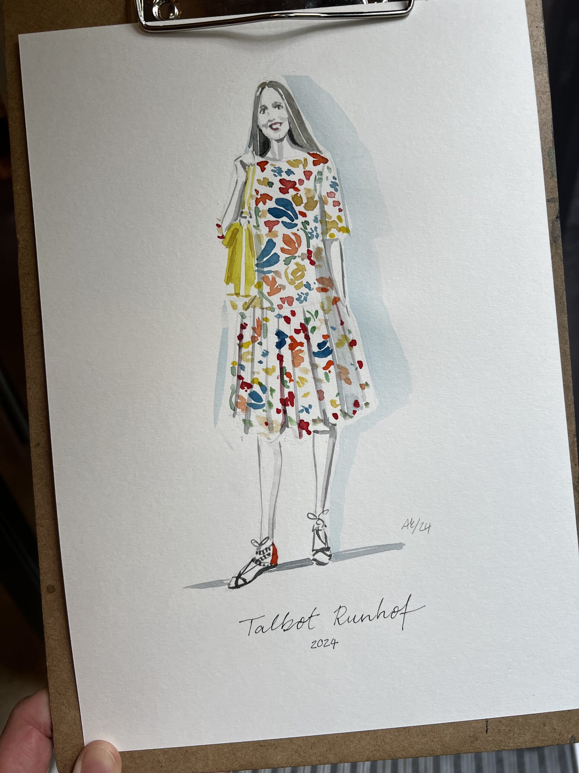 Talbot Runhof – Live-Illustration