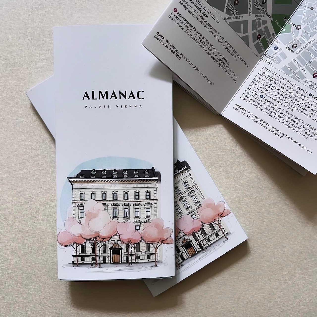 Almanac Vienna – Illustrations for the luxury boutique hotel