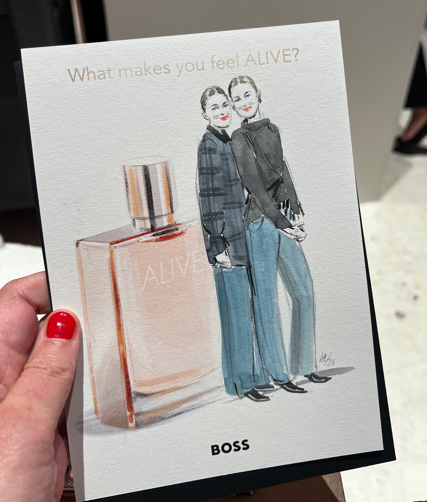 BOSS x Glamour Woman of the Year Award 2025 – Live-Illustration