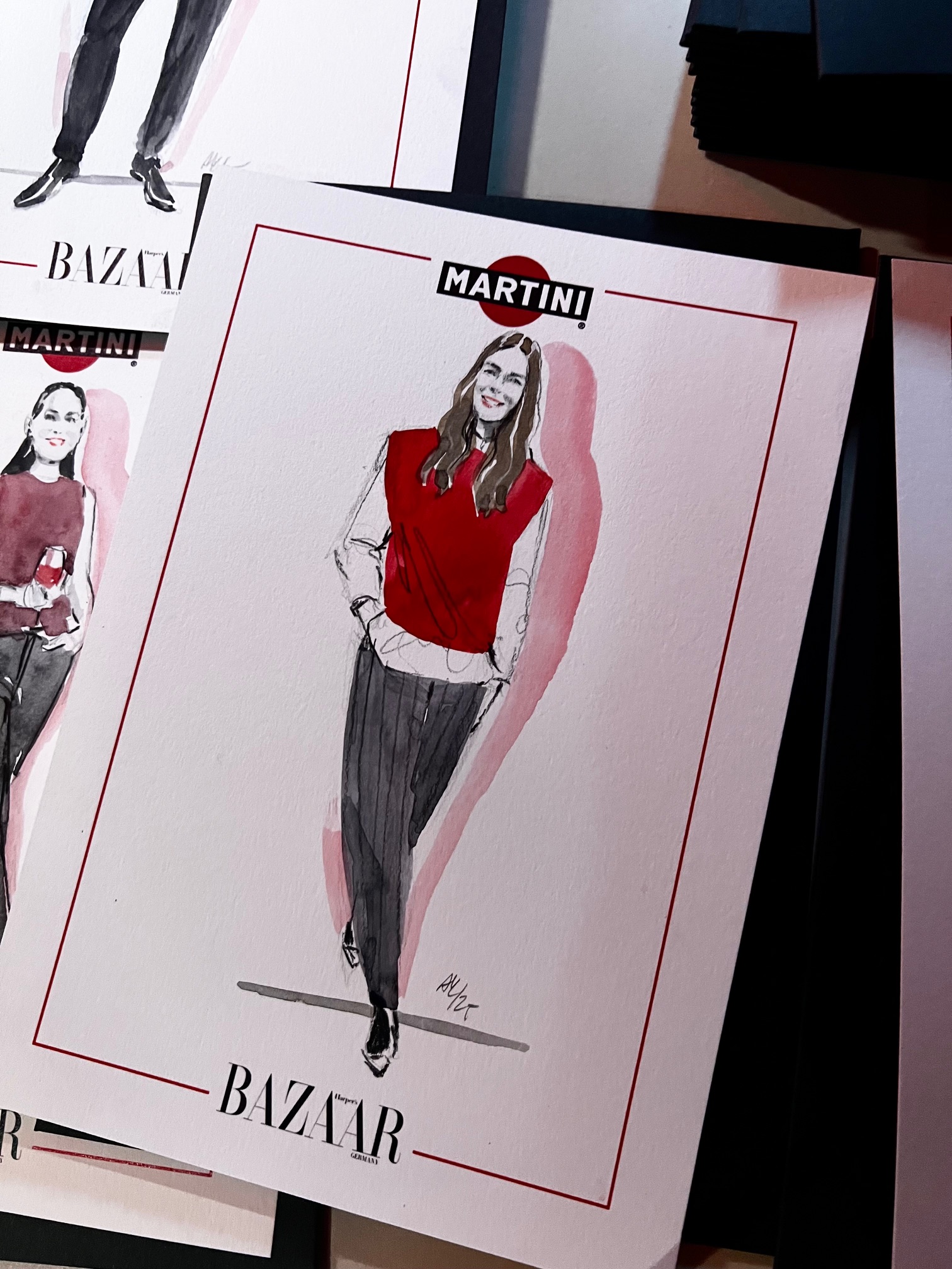 Martini x Harper’s BAZAAR – Live-Illustration